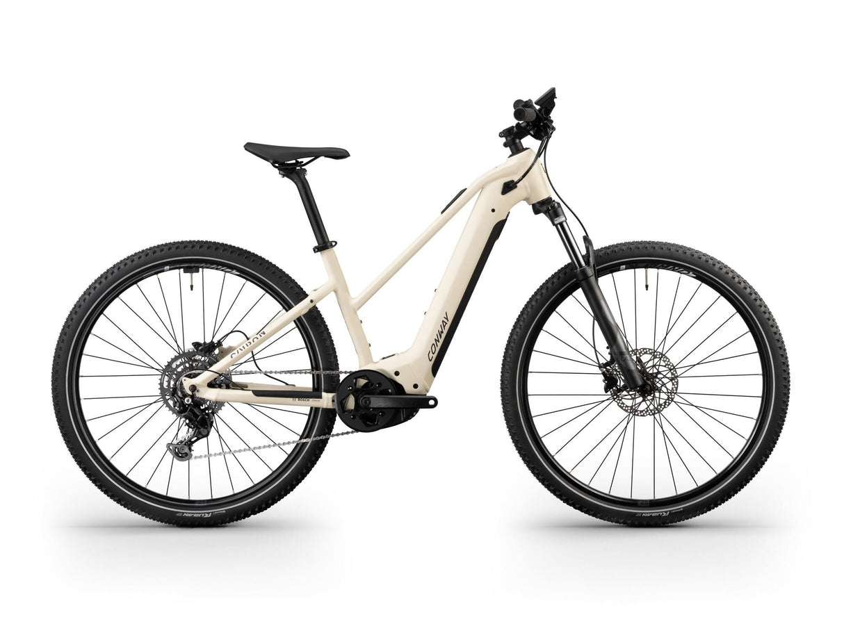 Conway Elektro-MTB-Hardtail Cairon S 1.0 (#1) Erad Cairon S 1.0 Trap. 27 s 9gg elfenbein schwarzmatt