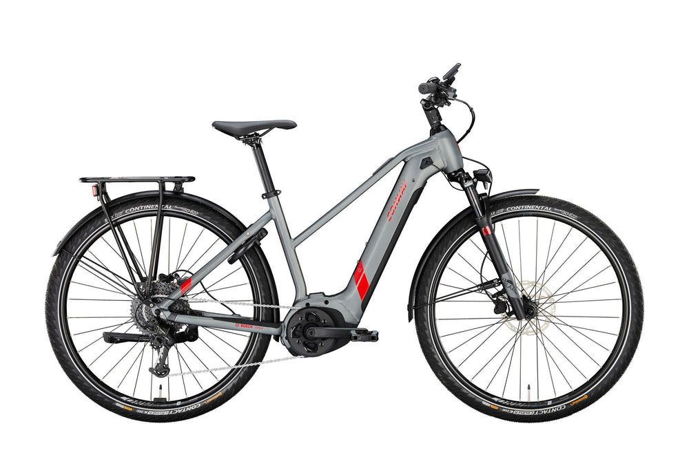 Conway Elektro-Trekkingrad Cairon T 2.0 500 mod. 23 E-Bike conw. cairon t 2,0 500 28 46 Treppen. grau rot
