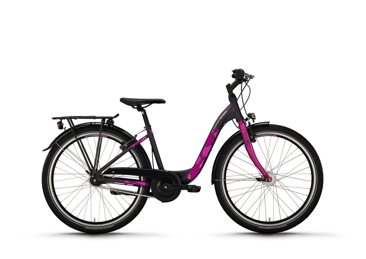 Victoria Jugendfahrrad Eqola 7 Mod. 24 Fahrrad Vict.eqola 7 26 38 Low Entry 7sp pl.grey