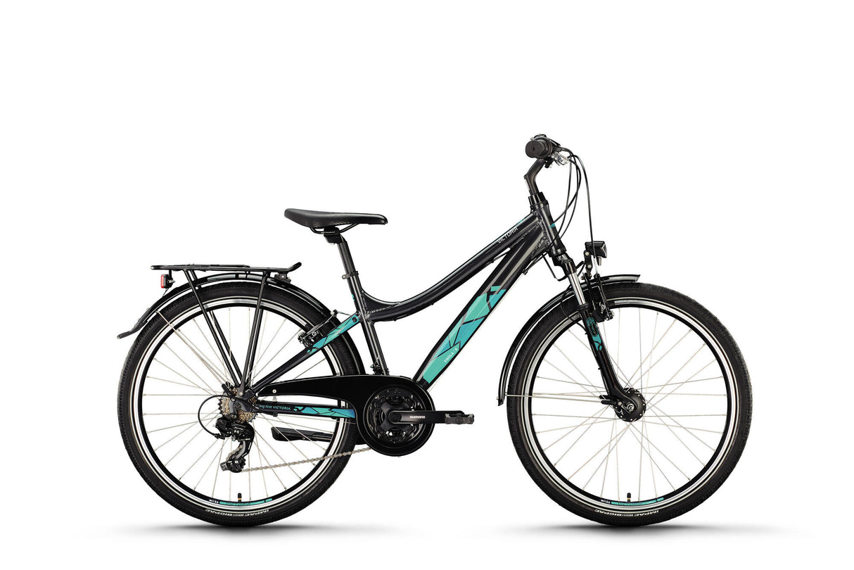 Victoria Jugendfahrrad Eqola 6 Mod. 24 Fahrrad vict.eqola 6 26 40 Durchm. 21sp platingrau