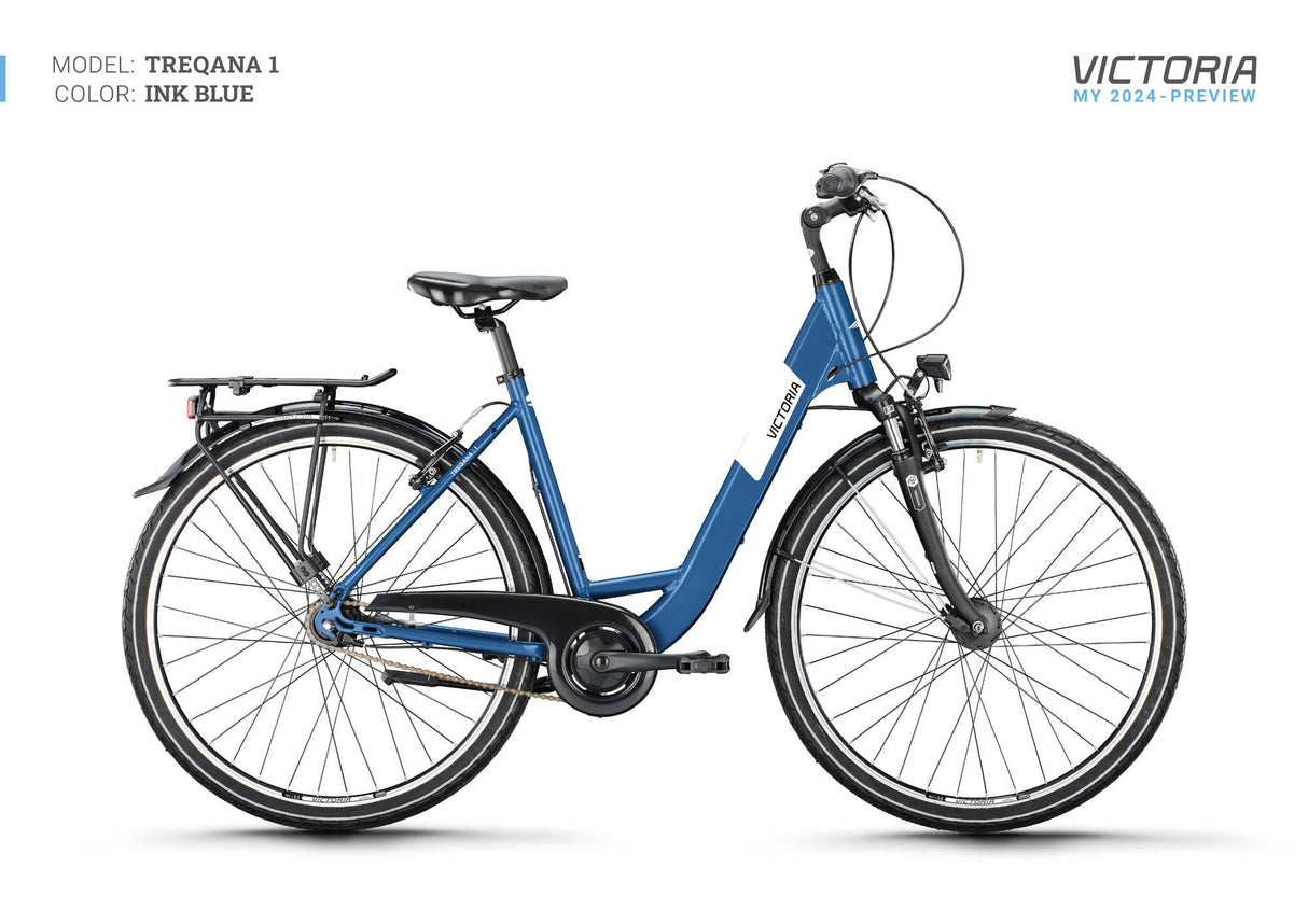 Victoria Trekkingrad Treqana 1 Mod. 24 Fahrrad Vict.Treqana 1 28 45 Wave 7SP Tintenblau