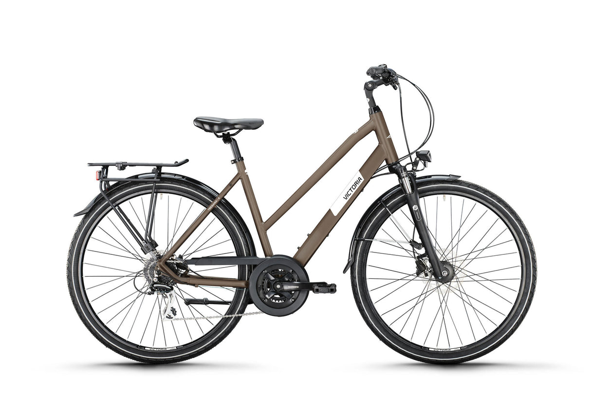 Victoria Trekkingrad Treqana 4 Mod. 24 Fahrrad vict.treqana 4 28 56 Stufen. 24sp Erdgrau