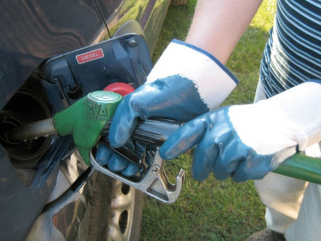 Keron Products Handschuh blau NBR mit Kapuze