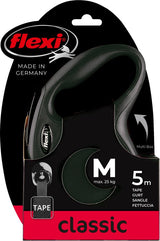 Flexi Retractable Line Classic Cord Schwarz