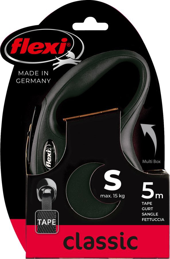 Flexi Retractable Line Classic Tape schwarz
