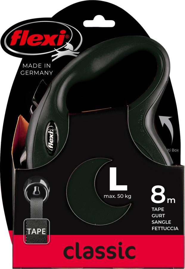 Flexi Retractable Line Classic Tape schwarz