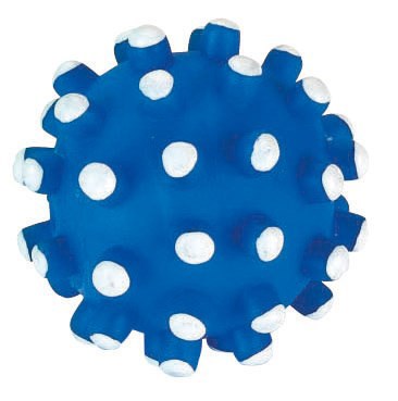 Produkte Vinyl-Spielzeugball ca. 12 cm mit Noppen und Quietscher