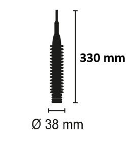 Produktauslauf flexibel für Trichter