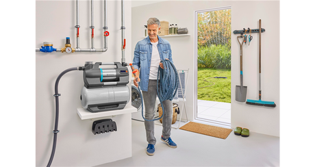 Gardena Druckpumpe 5600 Silentcomfort (grauer Edelstahl, Bluetooth)