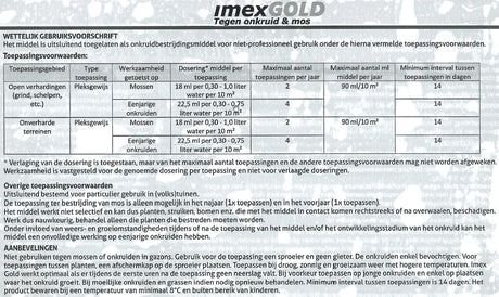 Produkte Imex Gold gegen Unkraut und Moos 450 ml