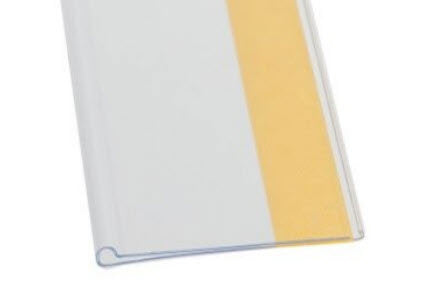 Produktpreisstreifen 988 x 38 mm, selbstklebendes Modell, transparent