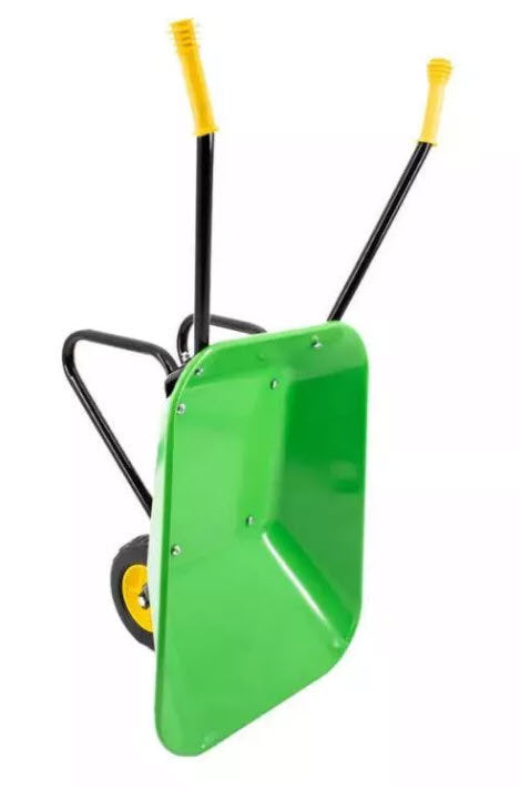MM Products Kinderschubkarre Metallbehälter grün