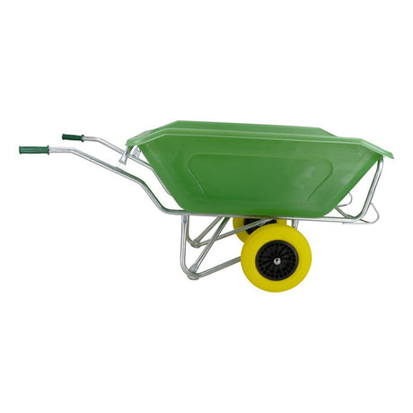 Fort producten kruiwagen f s 350l groen verz onderstel 2 nmlwiel