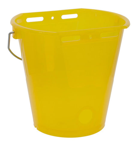 Produkte Kälbereimer Kunststoff abgeflacht blank gelb transparent