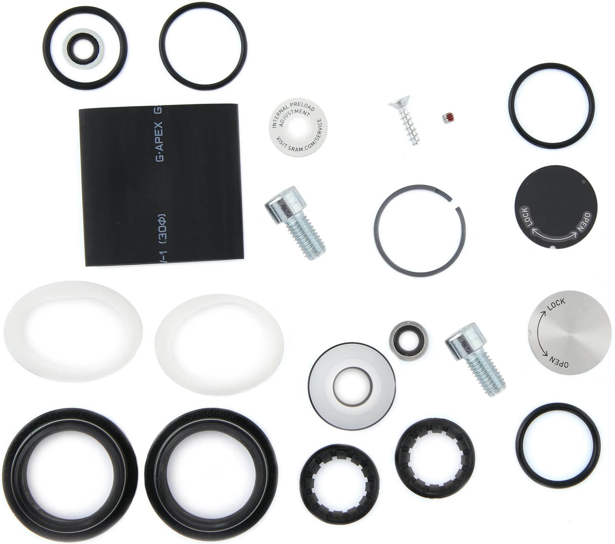 RockShox Service Kit Full Service Kit Rocksh. Paragon-Stahlfeder