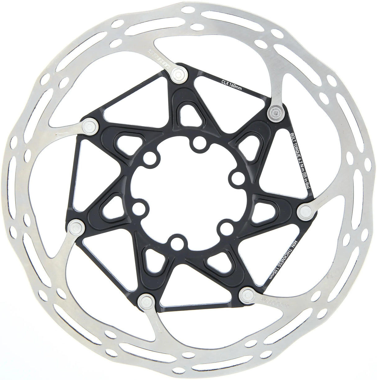 Sram-Bremsscheiben-Mittellinie x Rotor-Mittellinie x 6-Stahl-Edelstahl, Aluminium-Spider