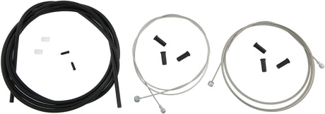 Contec Bremszugset Stop+ CT Bremszugset Stop+ Stahl vorne+hinten komplett schwarz