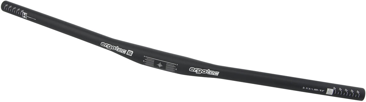 Ergotec Lenker Flachstange 31,8x680 mm - Schwarz