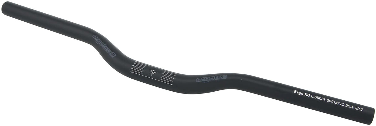 Ergotec Lenkung ATB M 25,4 590 mm 10 ° Mattschwarz