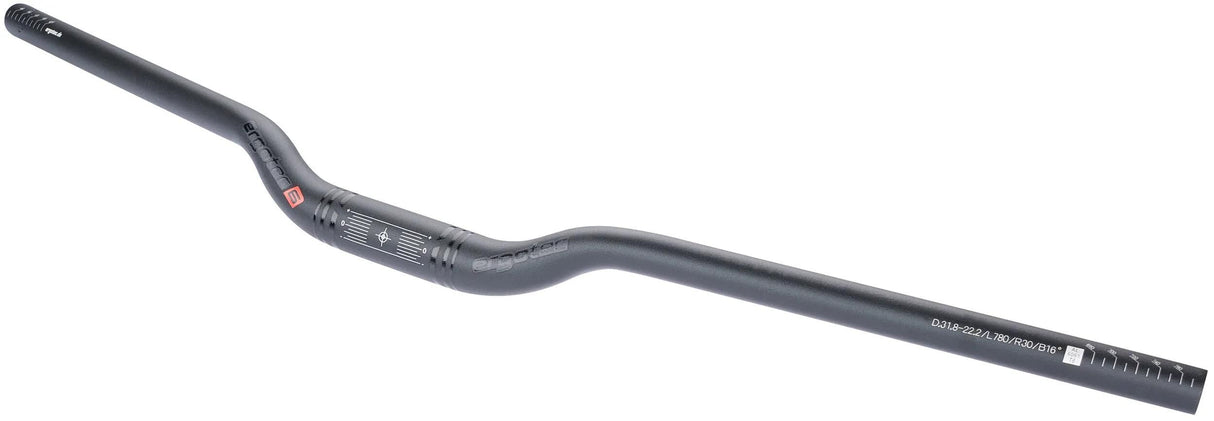 Ergotec-Lenker 30 Comfort ø31,8 mm 30 mm Rise – schwarz sandgestrahlt