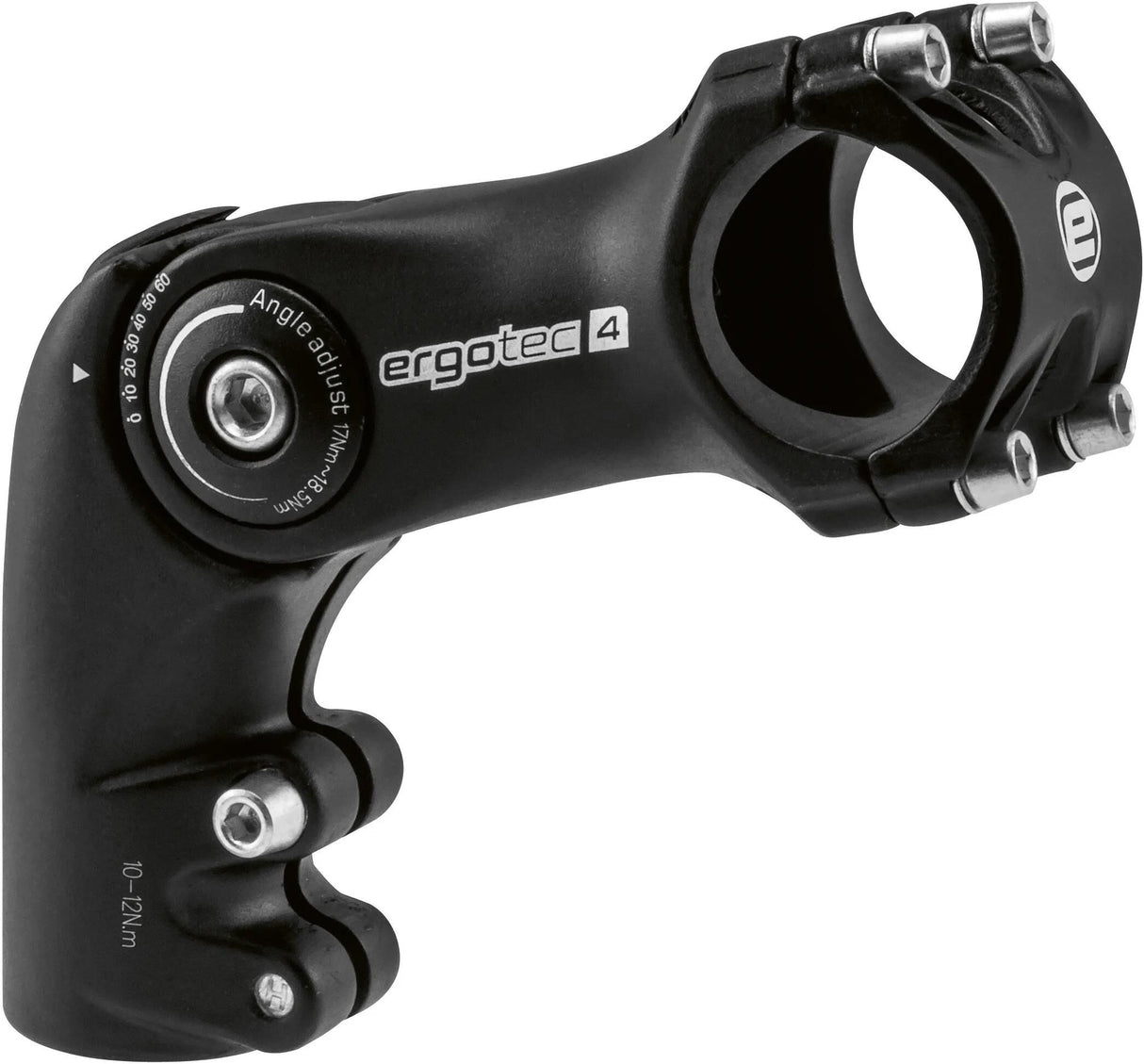 Voorbouw einstellbare Ergotec Octopus a-Head 50 25.4 Schwarz