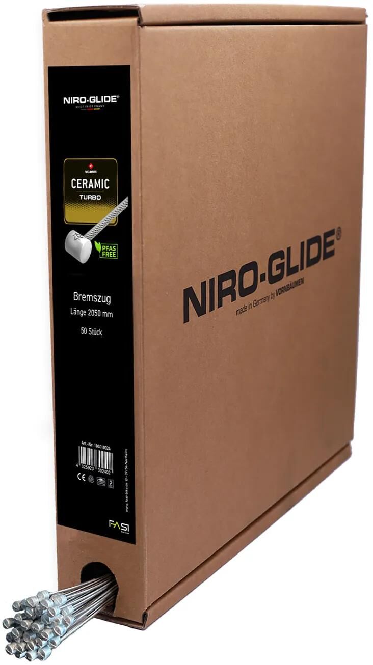 Niro-Glide Bremsinnenkabel Turbo Niro Glide Keramikbremsen Rollennippel 1800 mm