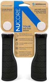 Sturmeyarcher Nucore Tour Wave Griffe 130 mm Ø22 mm schwarz
