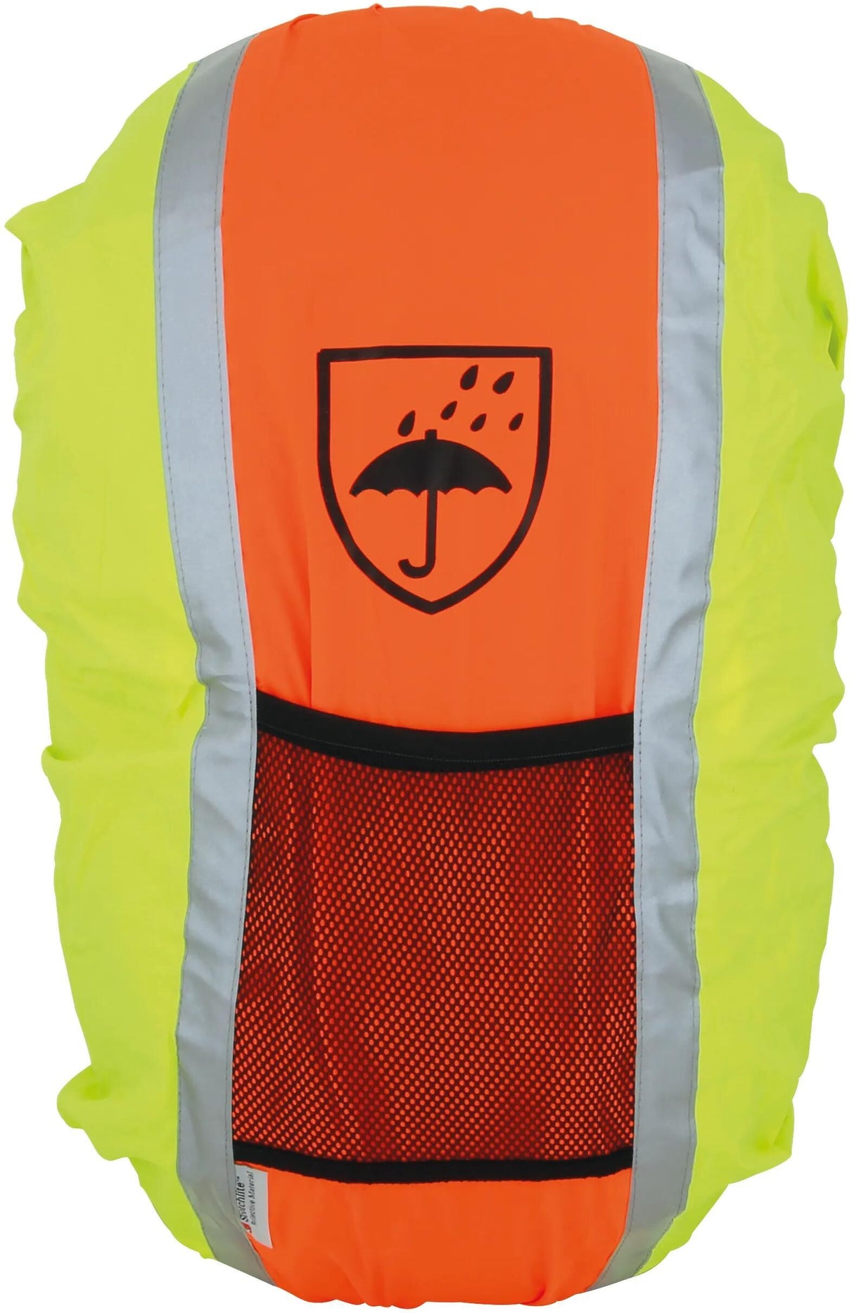 Fasi reflektierender Überzug für Rucksäcke Reflex Rucksacküberzug Gelb Orange