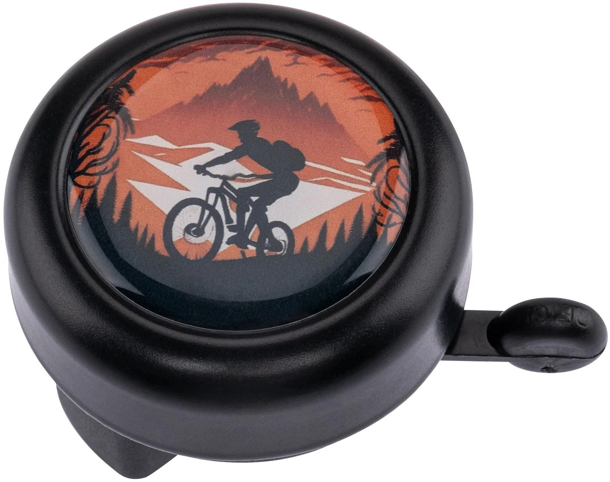 Reich Fahrradklingel Farbe Biker Reichhaltige Motivklingel Farbe Biker Schwarz