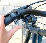 Widek Fahrradklingel E-Bike Klingel E-Bike Schwarz Silber