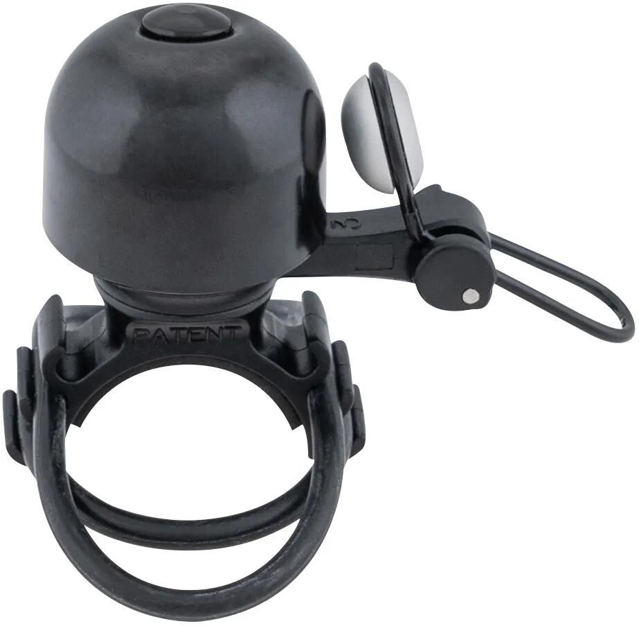 Contec Fahrradklingel Diamond Bing CT Miniklingel Diamond Bing, Schwarz Silber, Uni