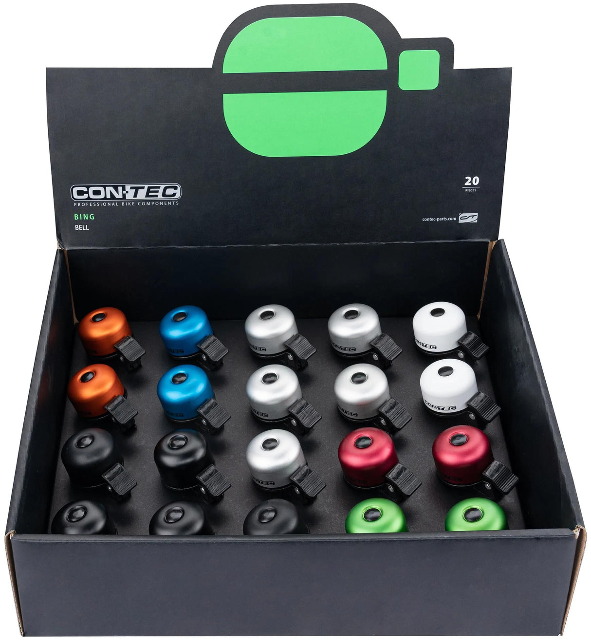 Contec Mini-Fahrradklingel Bing CT Mini-Klingel Bing Display 20 Stk.