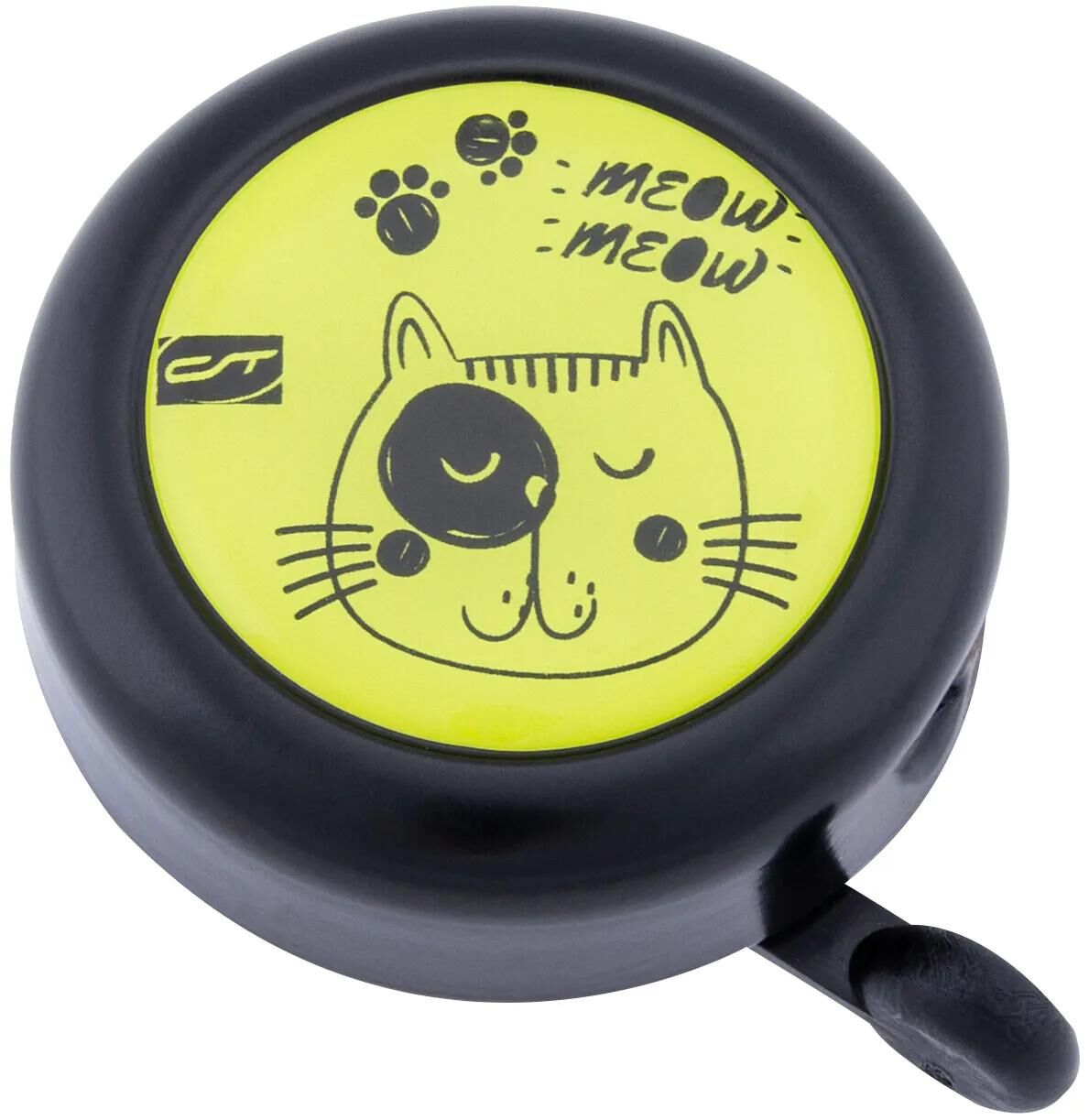 Contec Kinderfahrradklingel Kid-A-Ring CT Bell Kid-A-Ring Safety Cat, Schwarz Gelb