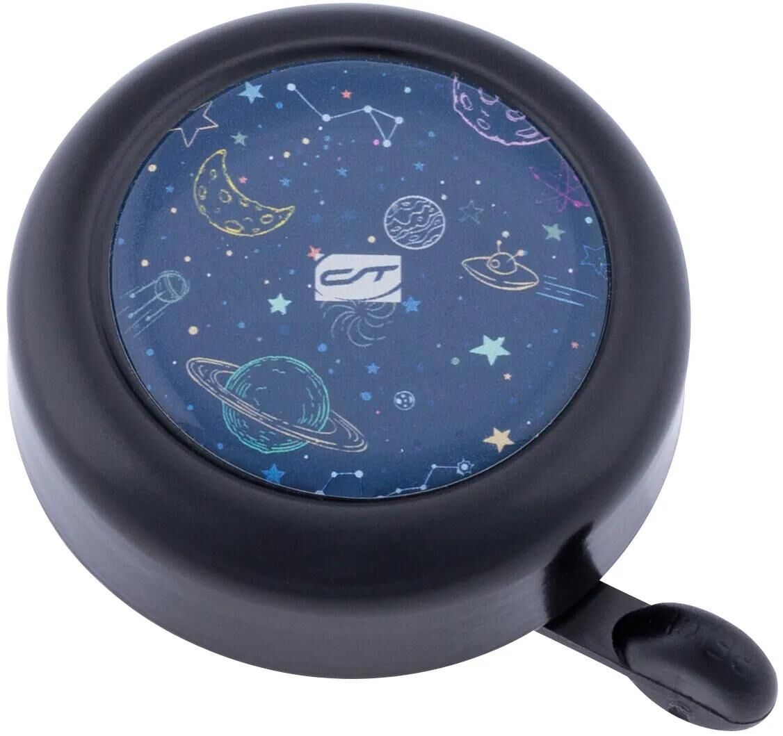 Contec Kinderfahrradklingel Kid-A-Ring CT Bell Kid-A-Ring Galaxy, Schwarz Blau