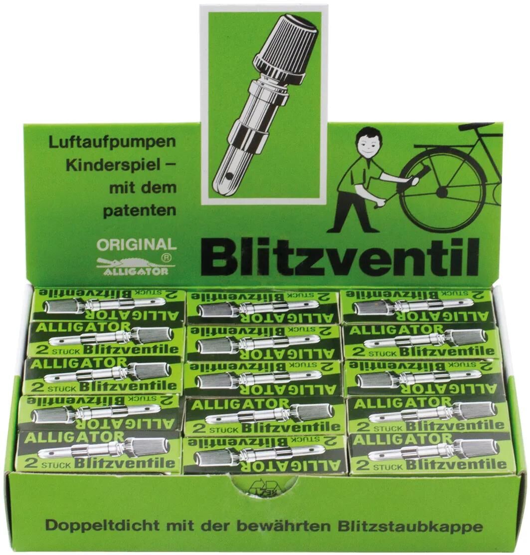 Alligator-Blitz-Ventil, 192 Dunlop-Ventile. 2Stk.