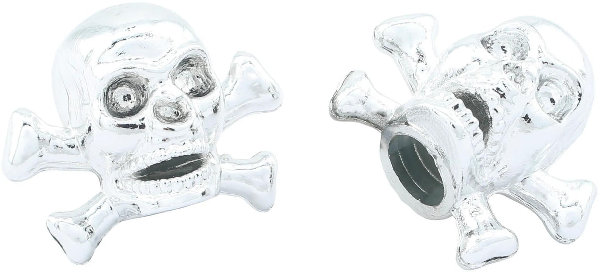 Contec Ventilkappe Valve.Caps CT Ventilkappen Skull+Bones Chrom