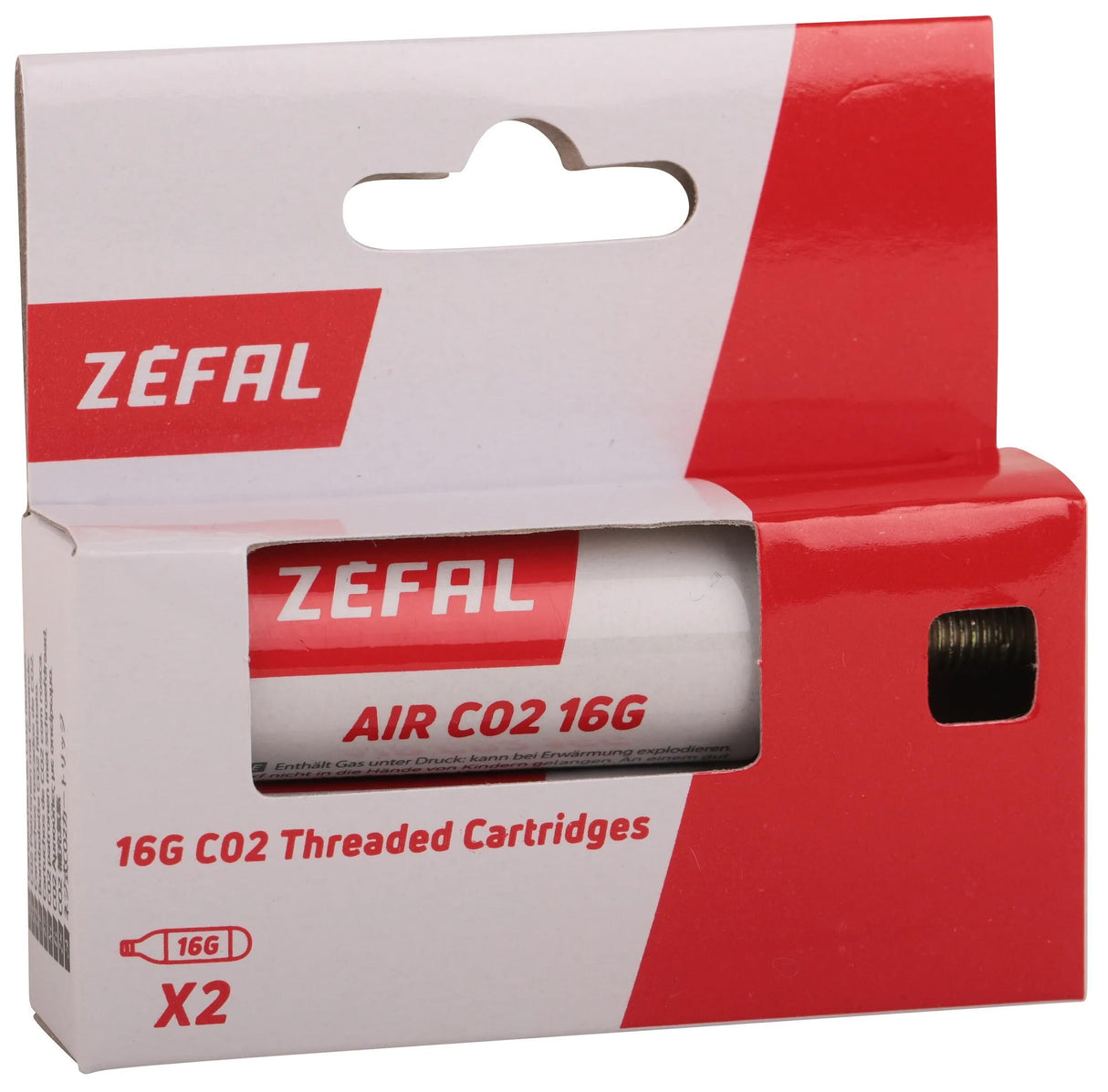 Zefal Zéfal Reservekartusche CO2 Kartusche Zéfal Push 16g m.Gewinde