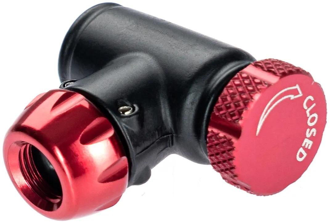 Silca eolo iv CO2-Kartuschenaufsatz CO2-Kartusche. Pumpe Eolo iv schwarz rot
