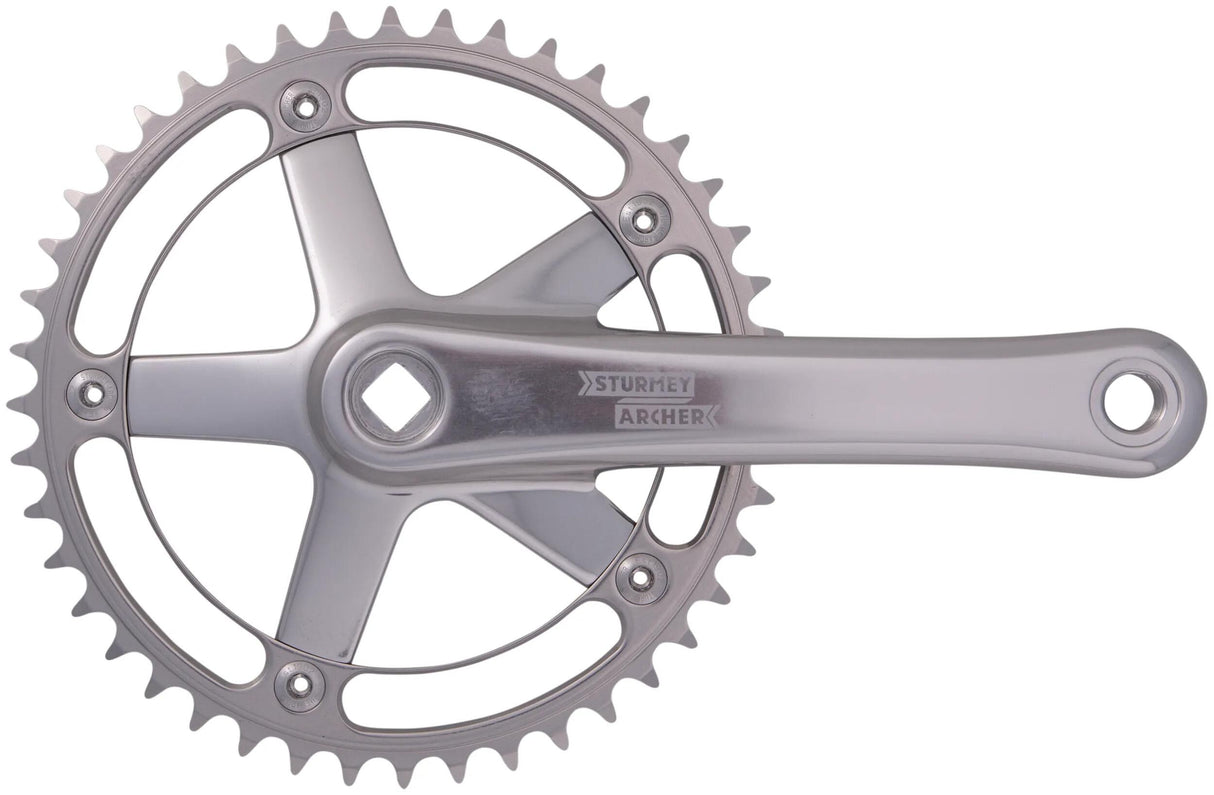 Sturmey Archer Kurbelgarnitur FCT 64 Kurbelgarnitur St. Archer FCT 64 44 Zähne 170 mm Sil.