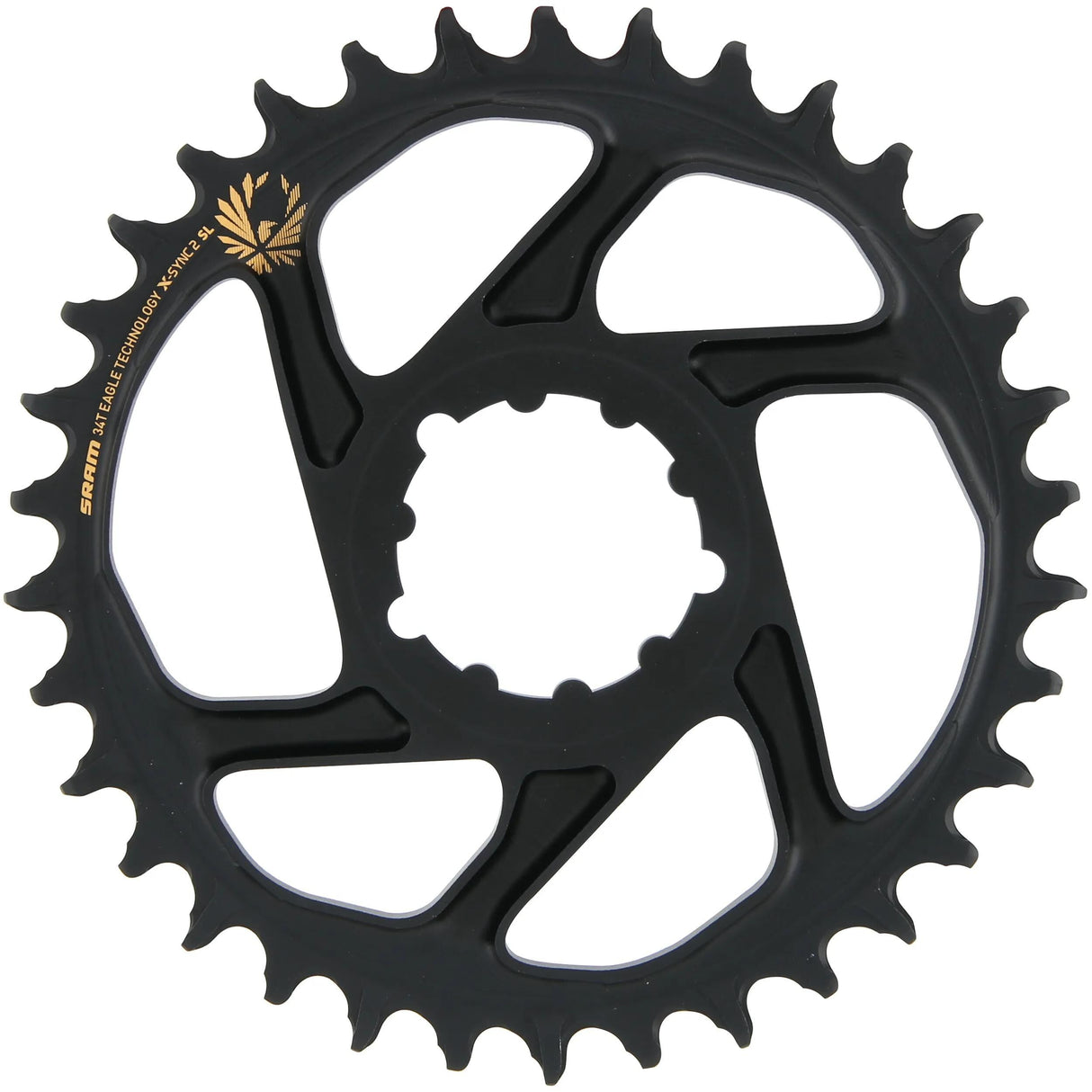 Sram Kettenblatt X-Sync2 SL Kettenblatt X-Sync2 SL 34 Zähne Alu Gold