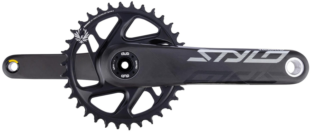 Truvativ Kurbelgarnitur Stylo Carbon Eagle Kurbelgarnitur Stylo Carbon Eagle 34 Zähne 175 mm