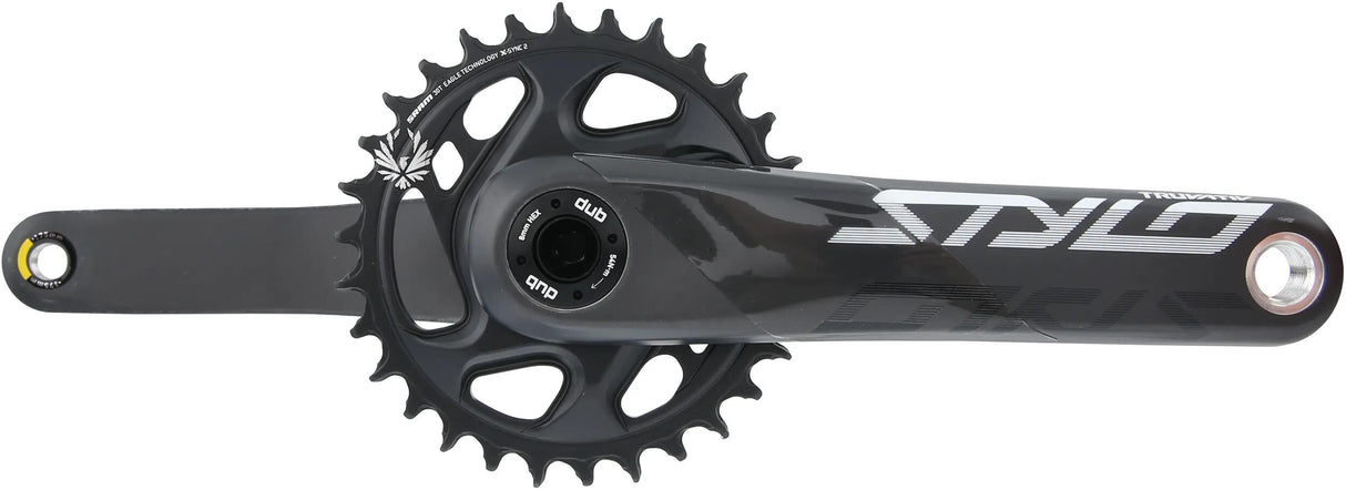 Truvativ Kurbelgarnitur Stylo Carbon Eagle Kurbelgarnitur Stylo Car.eagle 30t.Dub Fat Bike
