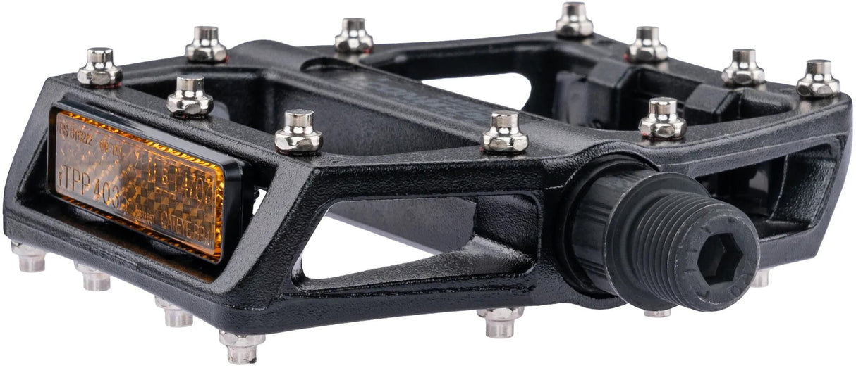 Contec Plattformpedal 2schwarz CT-Pedale 2schwarz MTB m. austauschbare Stifte