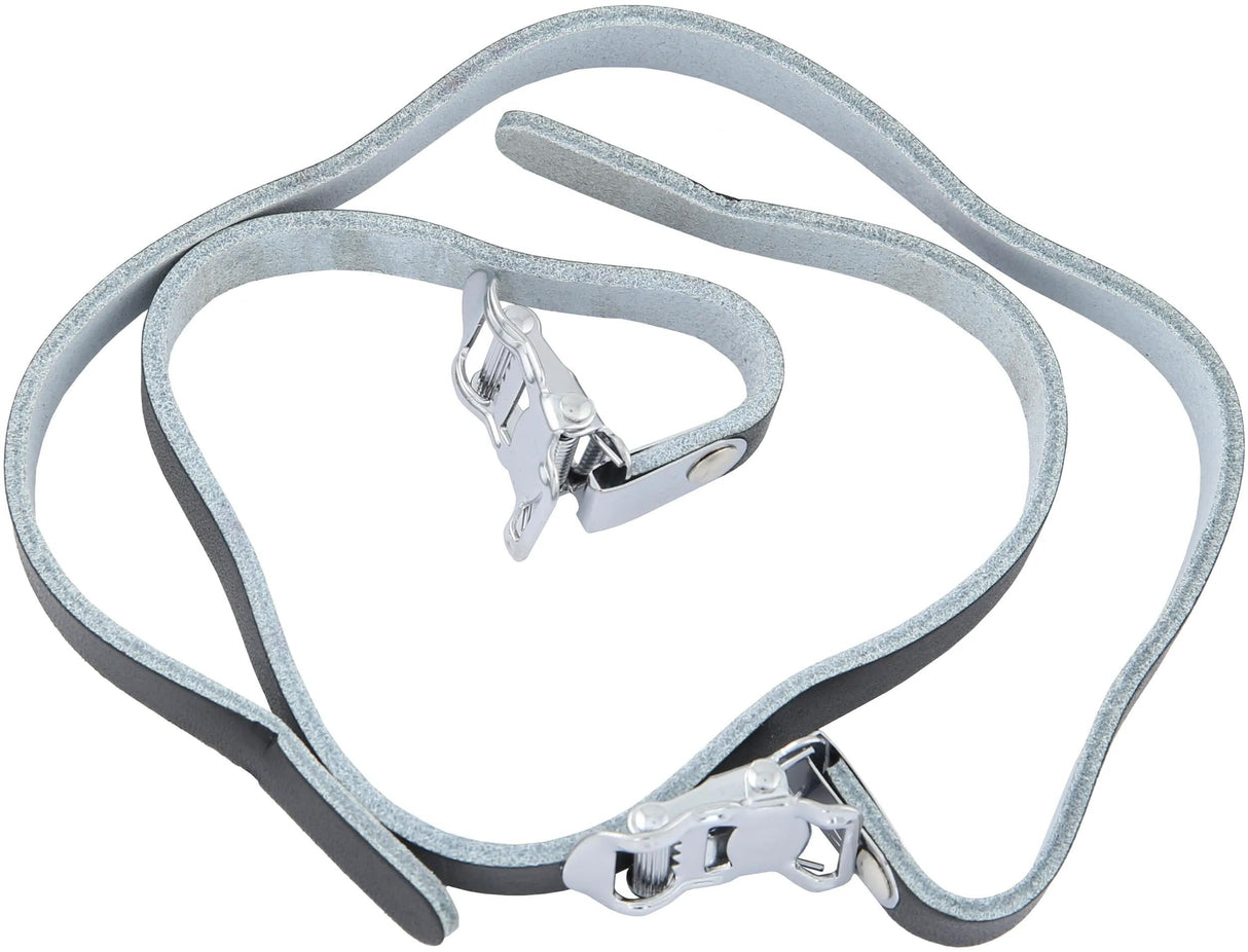 Contec Toe Clip Straps Lederriemen CT Pedalriemen Leder Leder schwarz 2St