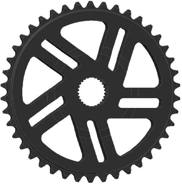 Esjot Kettenrad Bosch gen. 4 neu 38t cl53 dm 3mm schwarz