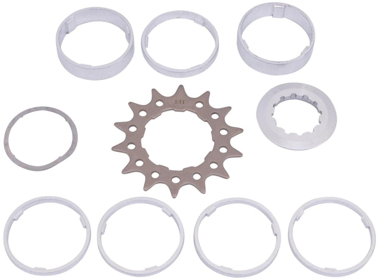 Point-Pitch-Ritzel-Set, Ritzel mit Distanzstück-Set, 14 Zähne