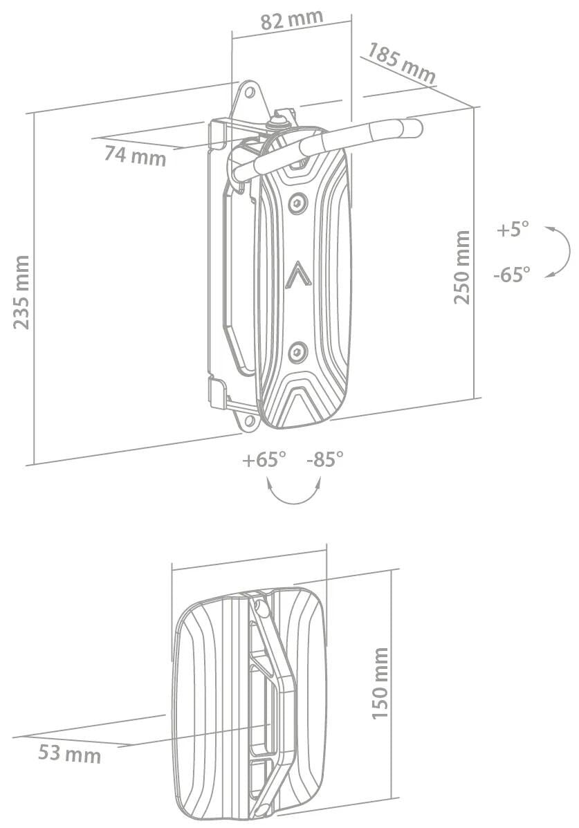 Contec Smart Präsentationshaken CT Wandpräsenter Smart Schwarz
