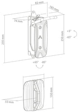 Contec Smart Präsentationshaken CT Wandpräsenter Smart Schwarz