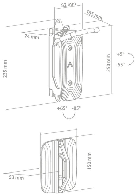 Contec Smart Präsentationshaken CT Wandpräsenter Smart Schwarz