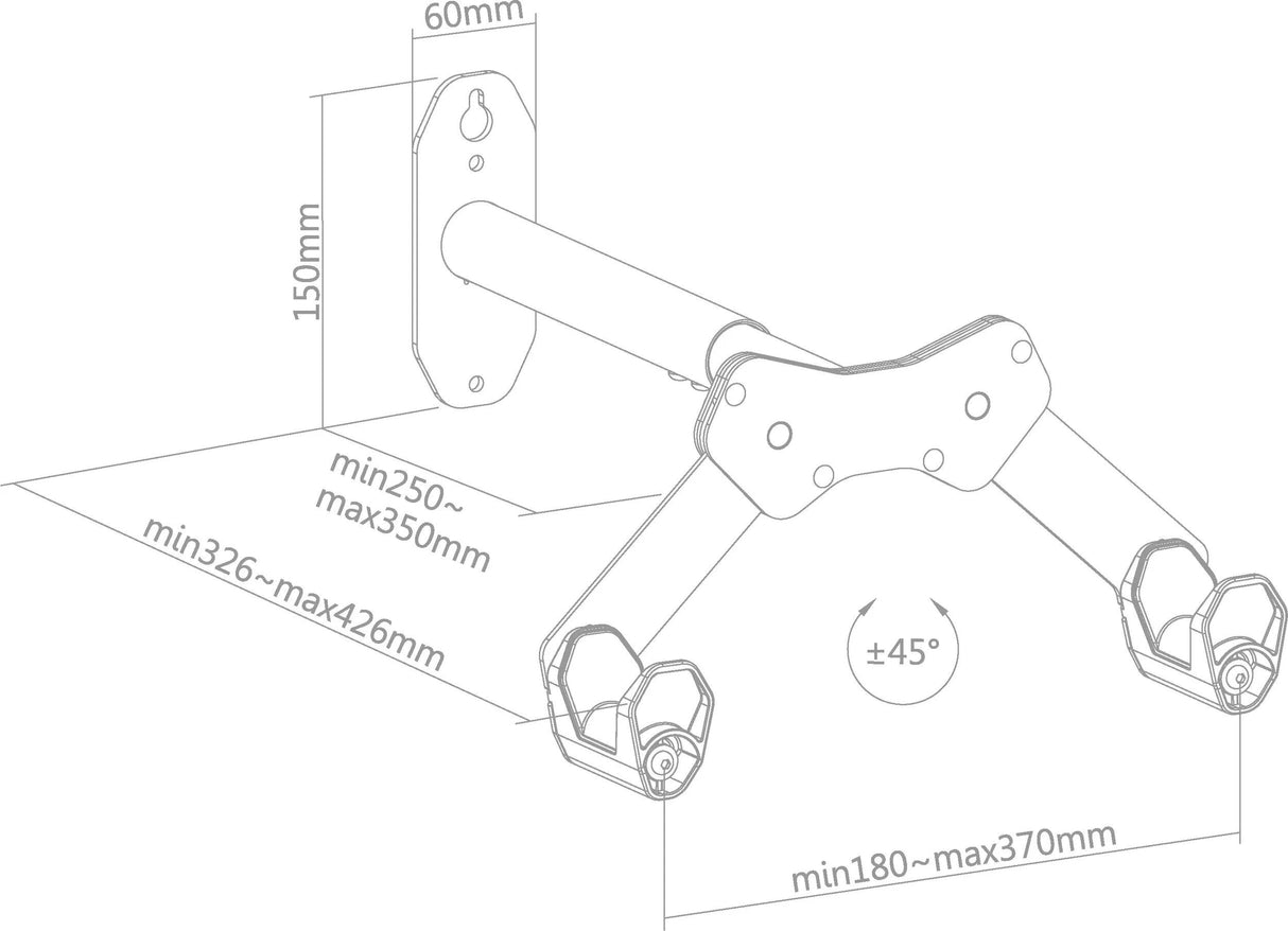 Contec Präsentationshaken Smart Hold CT Wandpräsenter Smart Hold Schwarz